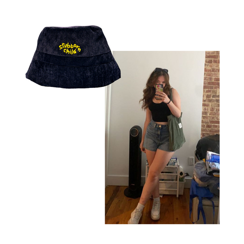 Bucket Hat, Cropped Tank Top, High-Waist Shorts Outfit