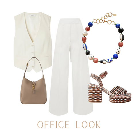 Styling your necklace for an office look