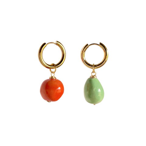 hoop earrings gem colors tara chial