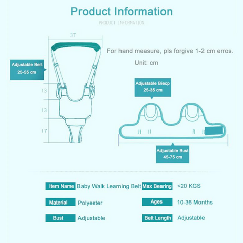 Adjustable Baby Assistant Belt: How to Help Baby Walk - Baby Sunflower