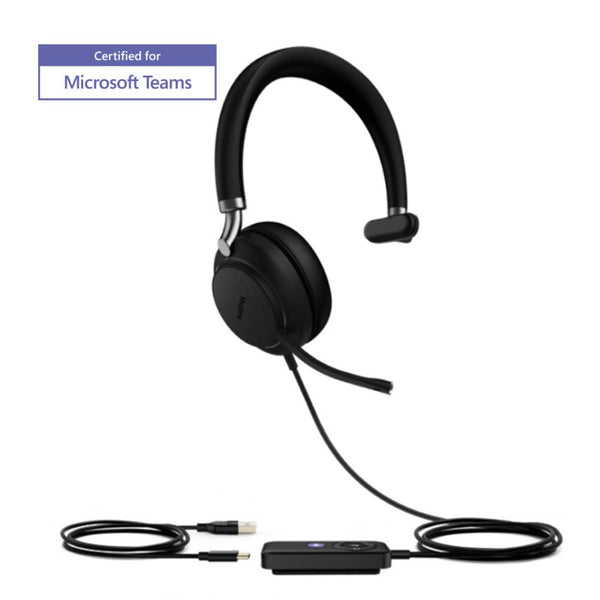 Yealink WH63 Portable Teams Convertible Headset With USB-A Dongle