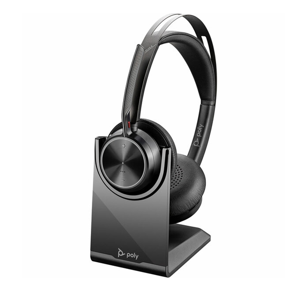 Poly Voyager Focus 2 UC, Stereo Bluetooth Headset with Charge Stand, U