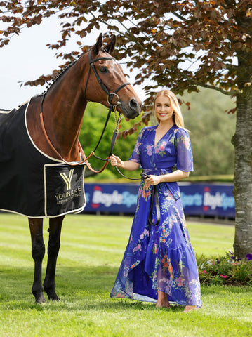 Kat Walker, Nurse Practitioner and Cool FM Presenter representing Younique Aesthetics as Sponsors of Ladies Day at Down Royal Racecourse