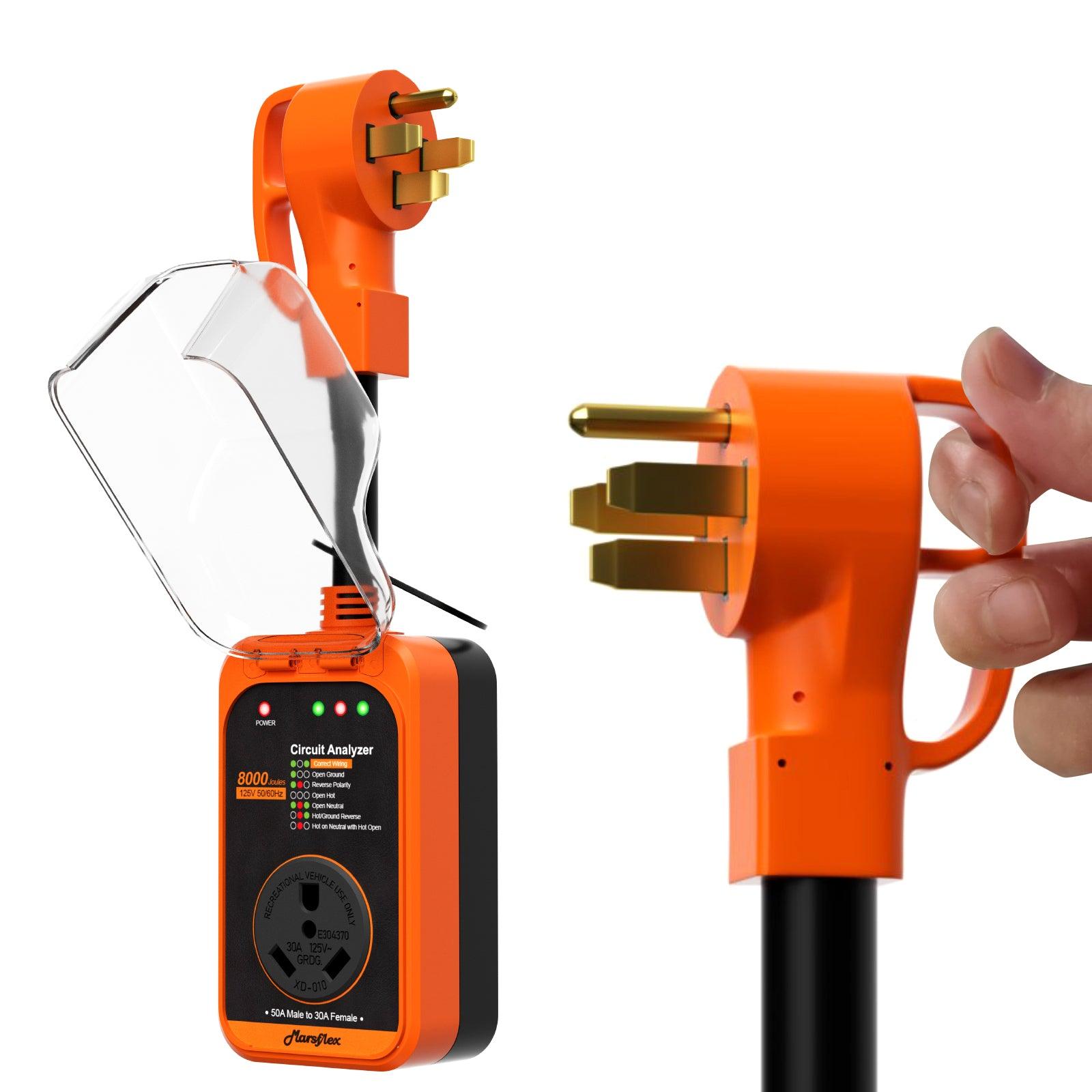 Marsflex Rv Surge Protector, 50 Amp to 30 Amp
