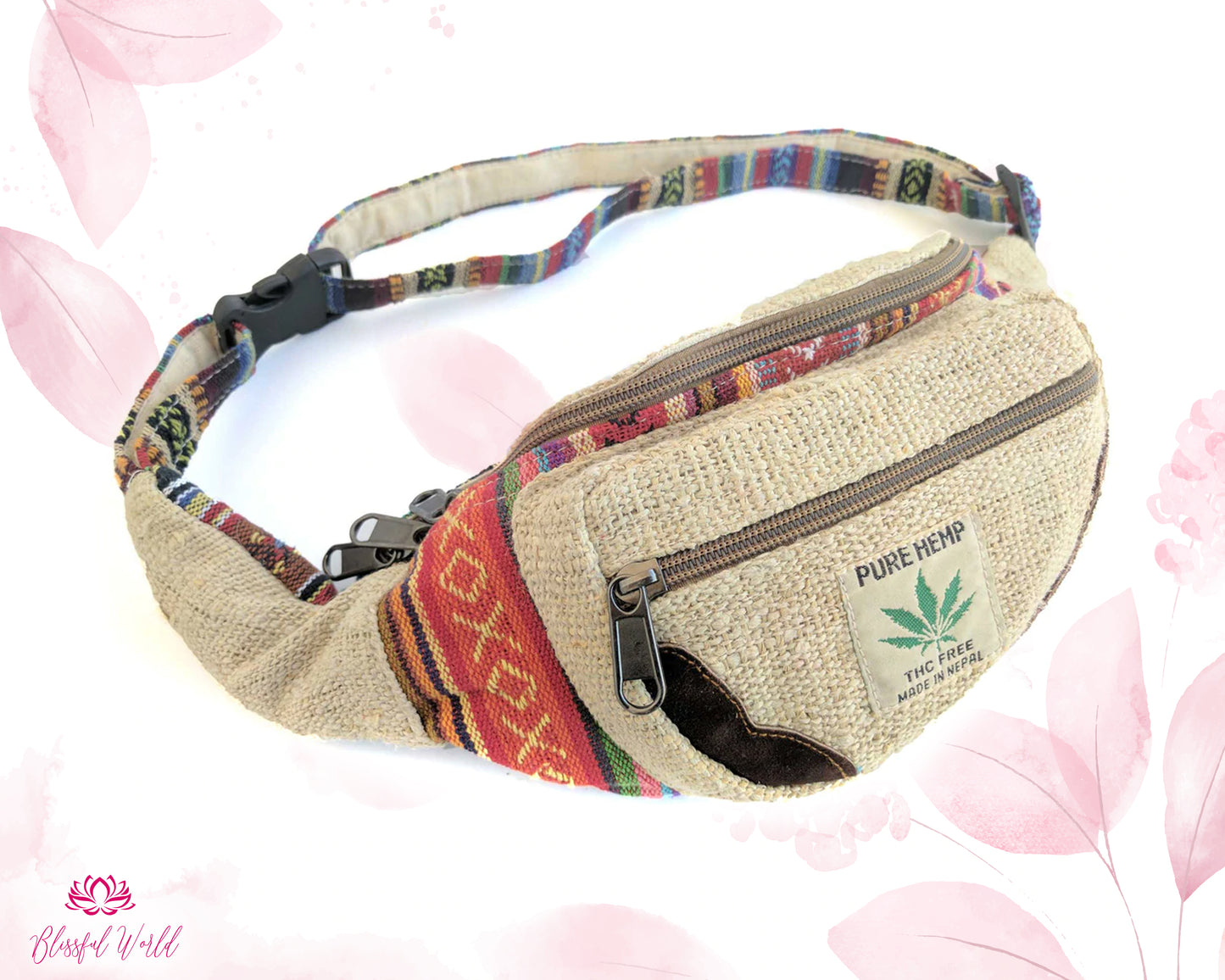 Fanny Packs Hippy Handmade Side Crossbody Shoulder Bag | Bohemian Mens Womens Travel gypsy banjara Tote Handbag | Boho Cotton 80s Festival Satchel Bags