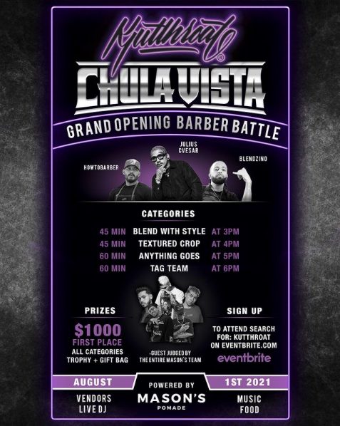 Barber Battle in Chula Vista Kutthroat Gettin Faded