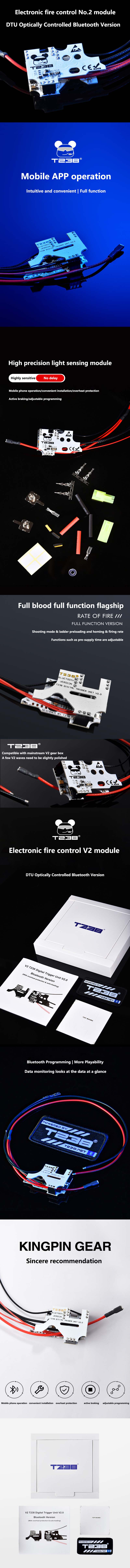 T238 Airsoft ETU V2.0 Bluetooth Version For V2 Gearbox(8)