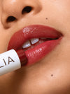 ILIA Balmy Tint in Wanderlust on lips