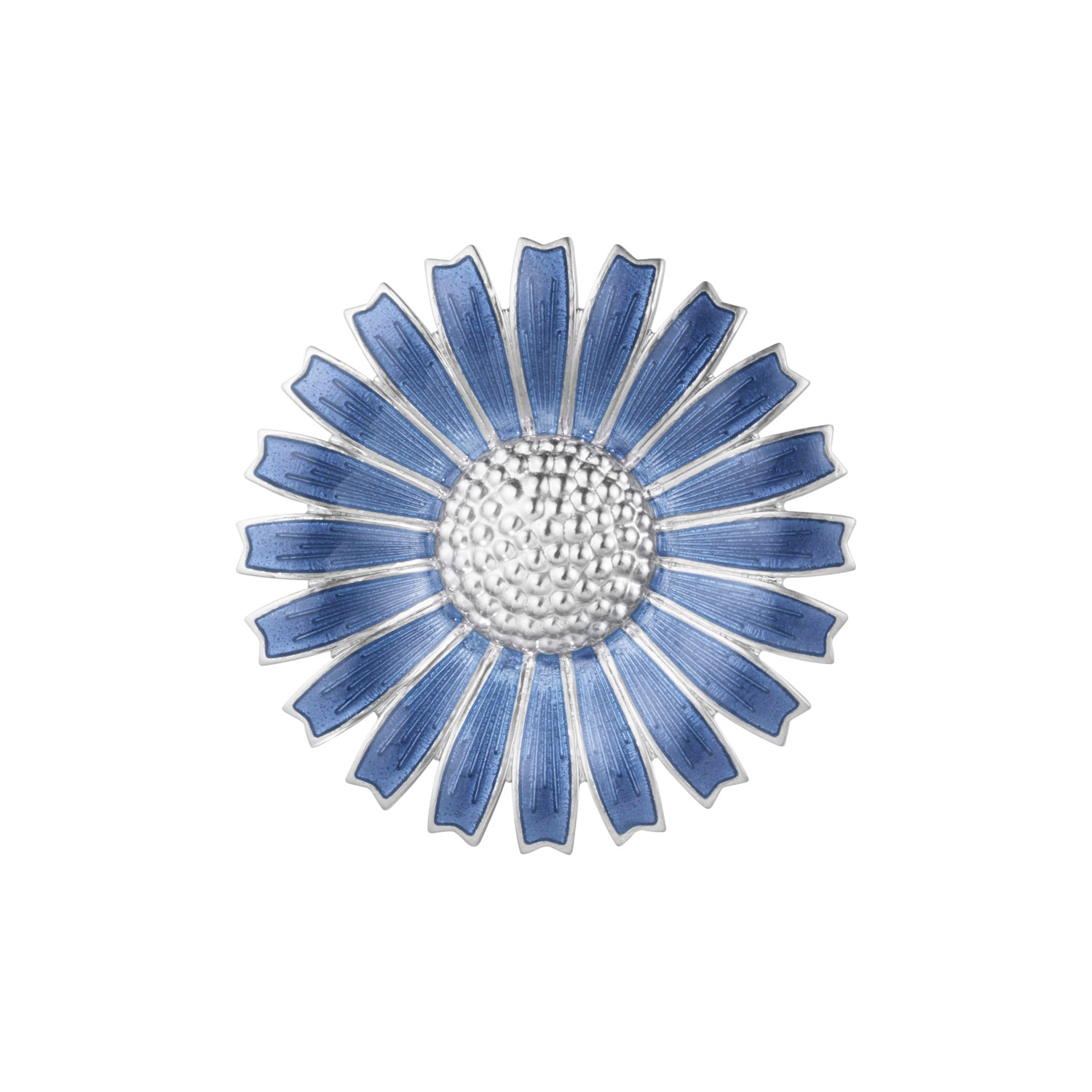 Georg Jensen - Daisy broche, blå Sølv sterlingsølv