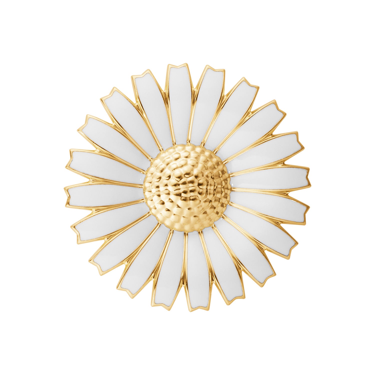 Georg Jensen - Daisy Succession of the Throne broche Forgyldt sølv sterlingsølv