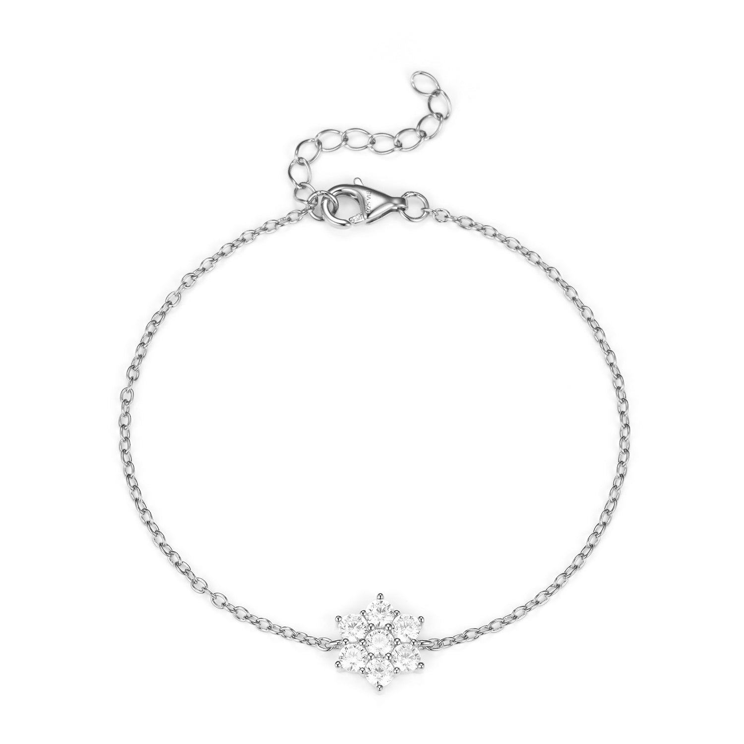 Billede af View Jewellery - Flower armbånd, 3mm Sølv sterlingsølv