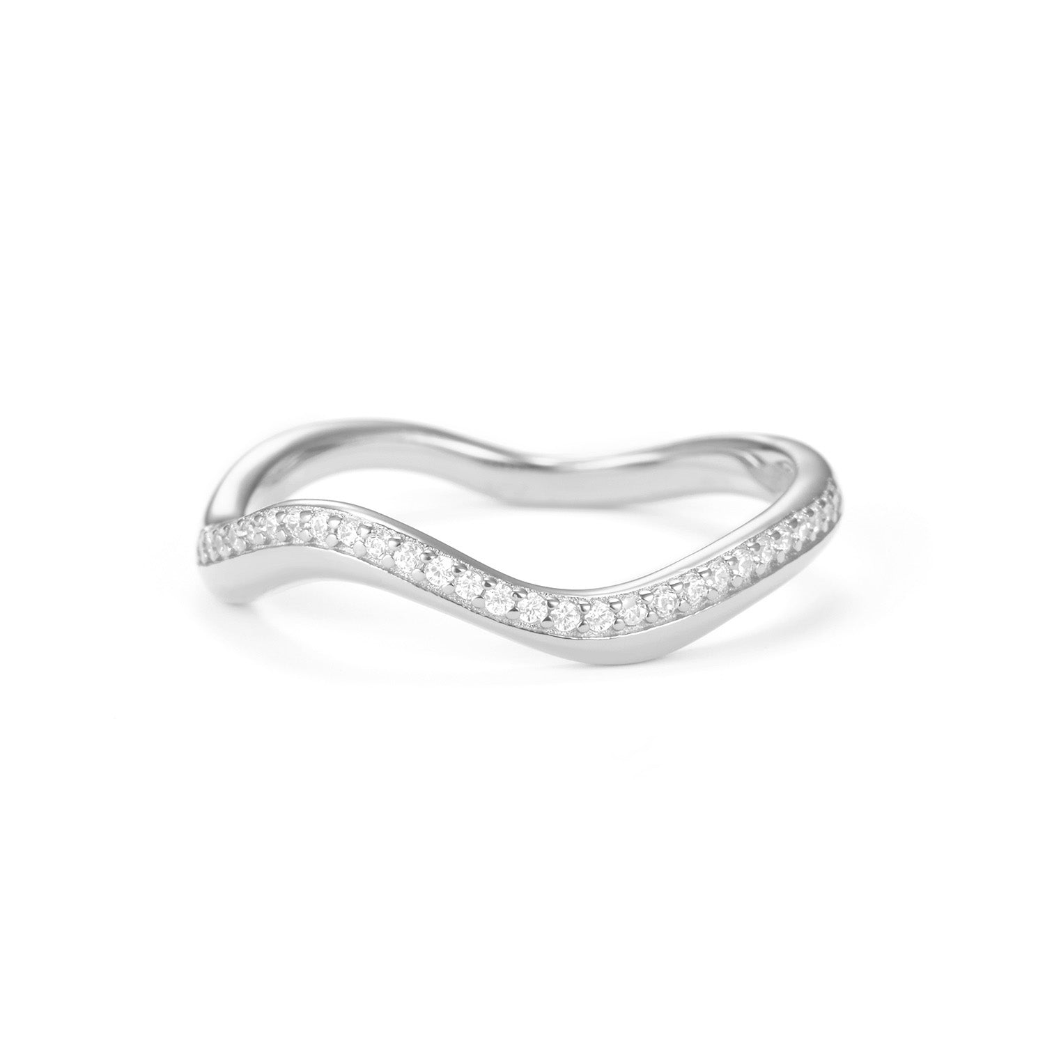 Billede af View Jewellery - Selma Wave ring Sølv sterlingsølv