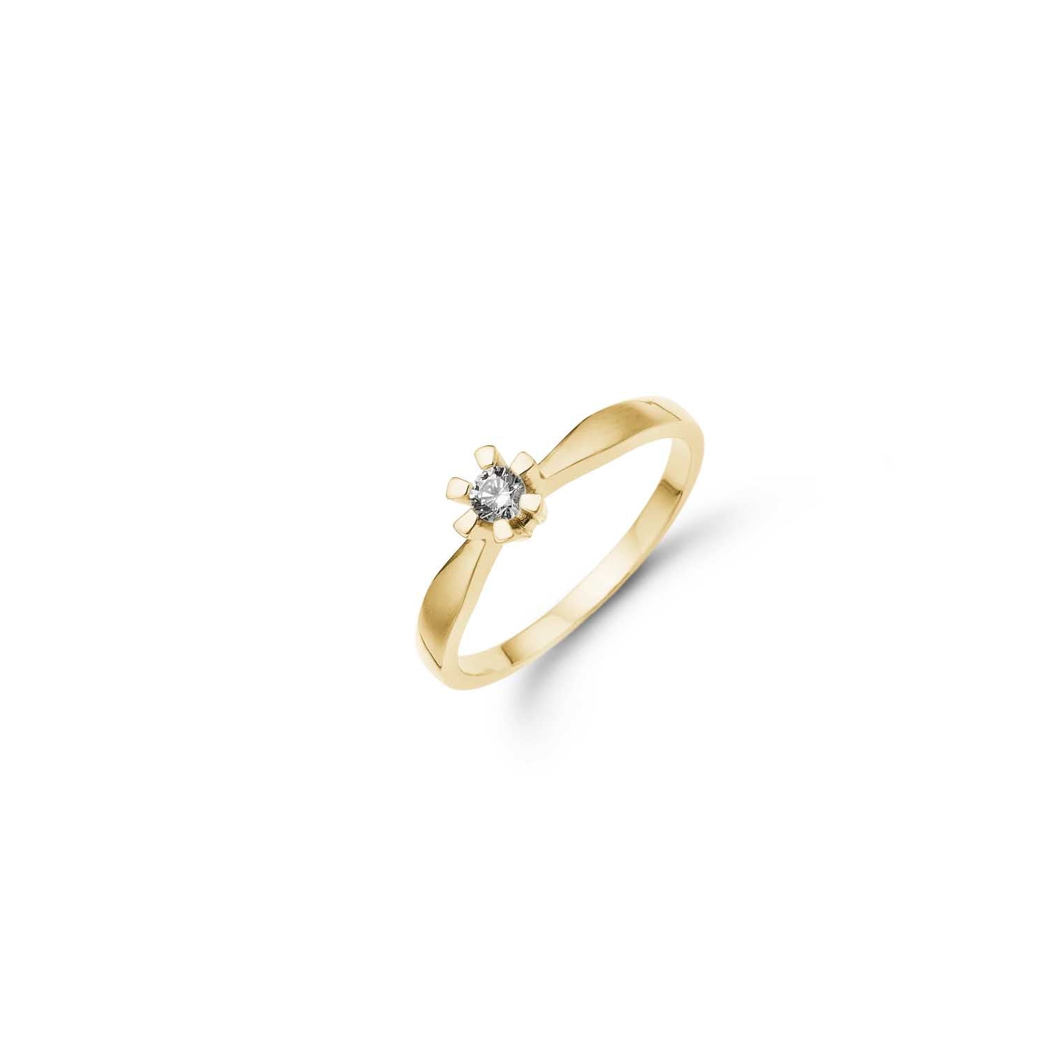 Se Aagaard - Eternity ring 0,05ct. 8 kt. guld hos Vibholm.dk