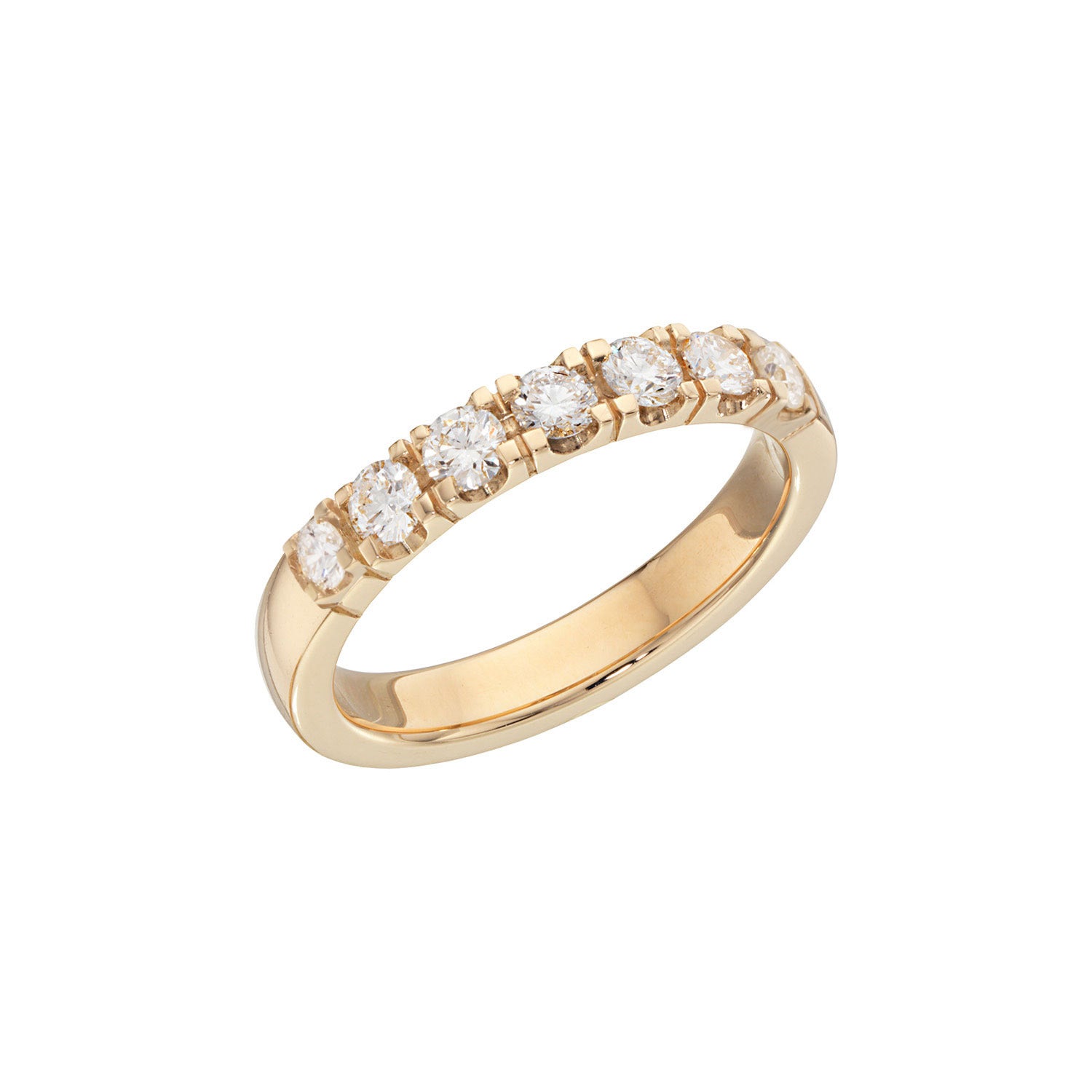 Billede af Diamond Collection - Alliancering, 7 x 0,10 ct. 14 kt. guld