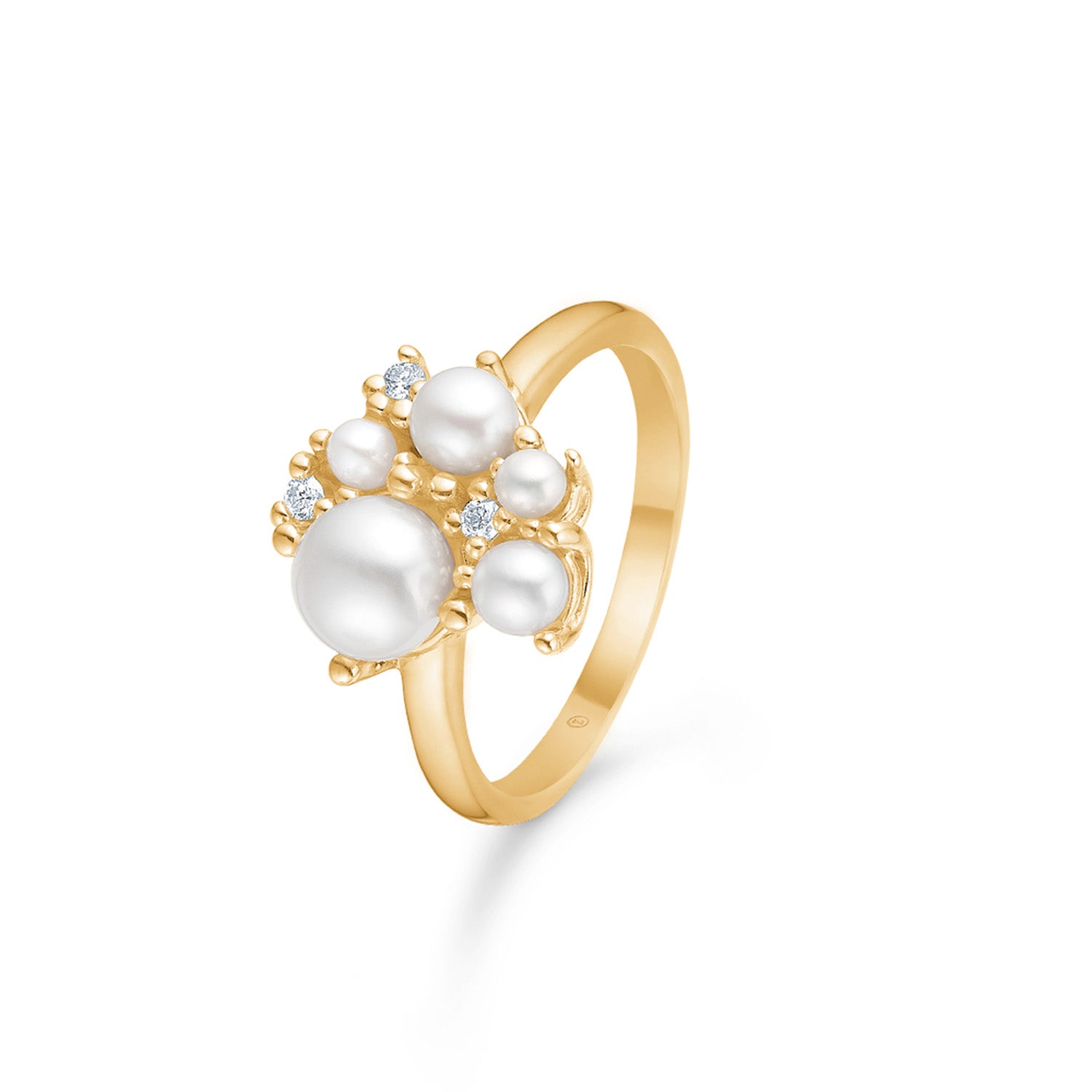 Billede af Mads.Z Mads Z - Diamond Cloud ring 14 karat guld