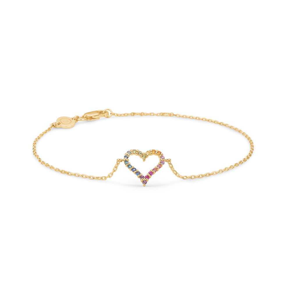 Se Mads.Z - Tender Heart Rainbow armbånd 1554340 hos Vibholm.dk