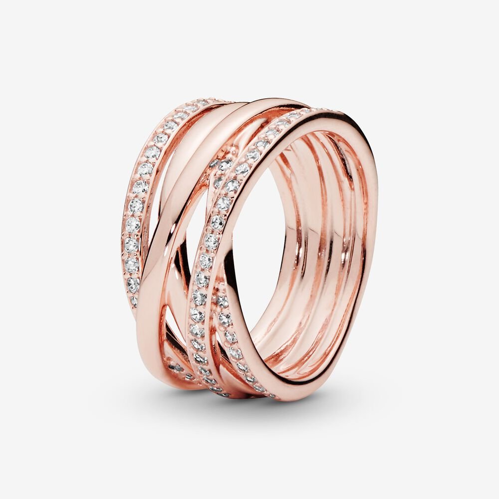 Billede af Pandora - Sparkling Lines ring 180919CZ