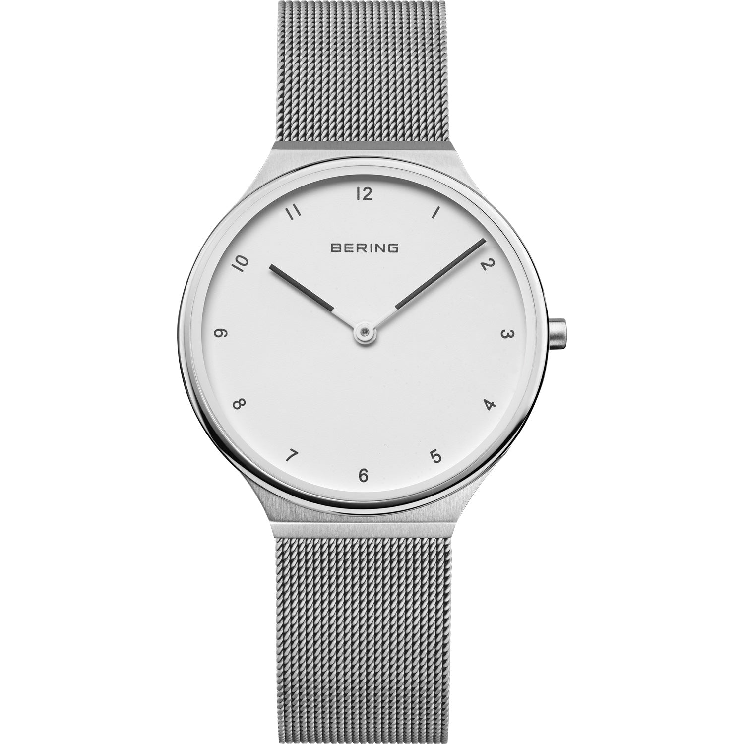 Se Bering - Ultra Slim Dame ur, poleret/børstet sølv Stål hos Vibholm.dk