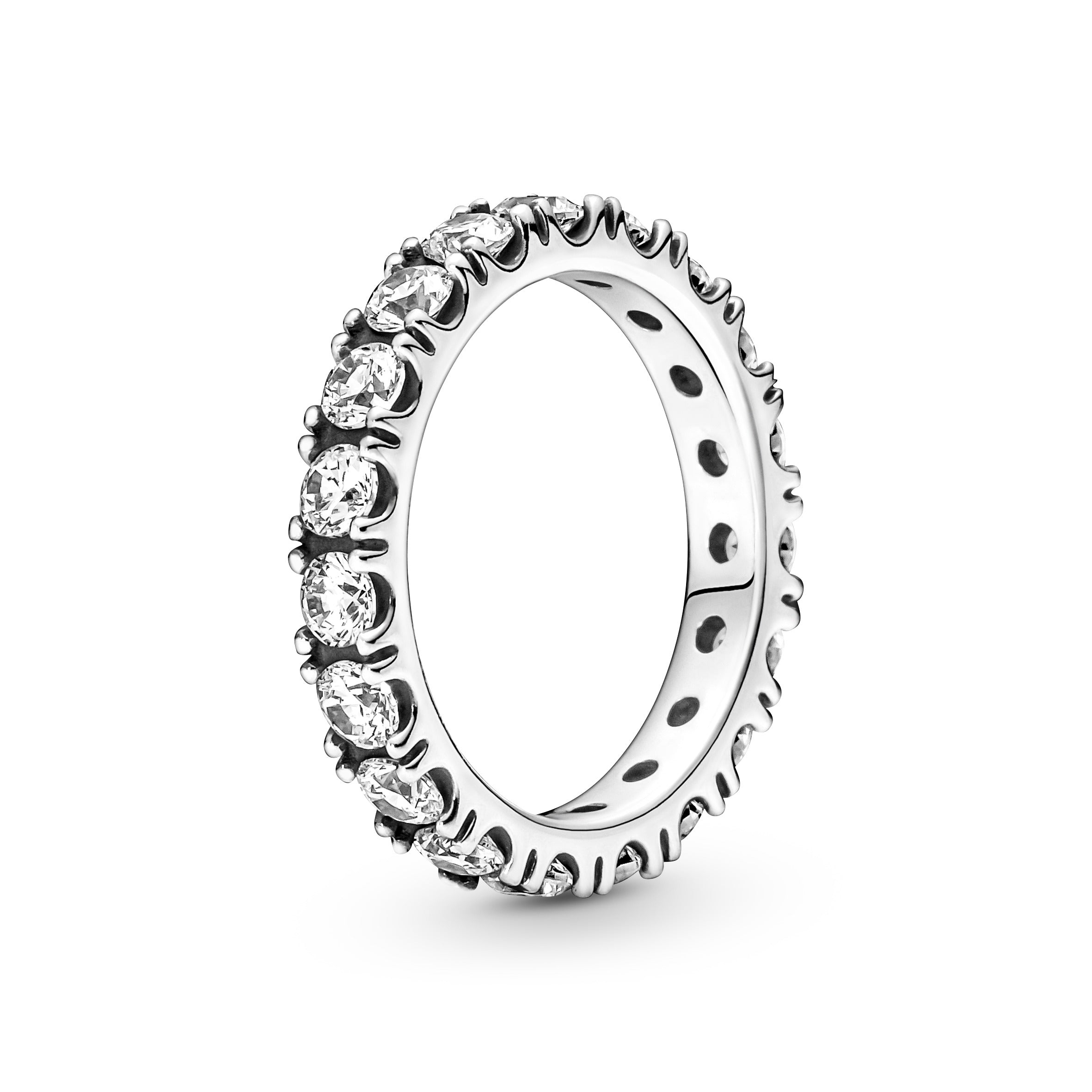Se Pandora - Sparkling Row Eternity ring sølv hos Vibholm.dk
