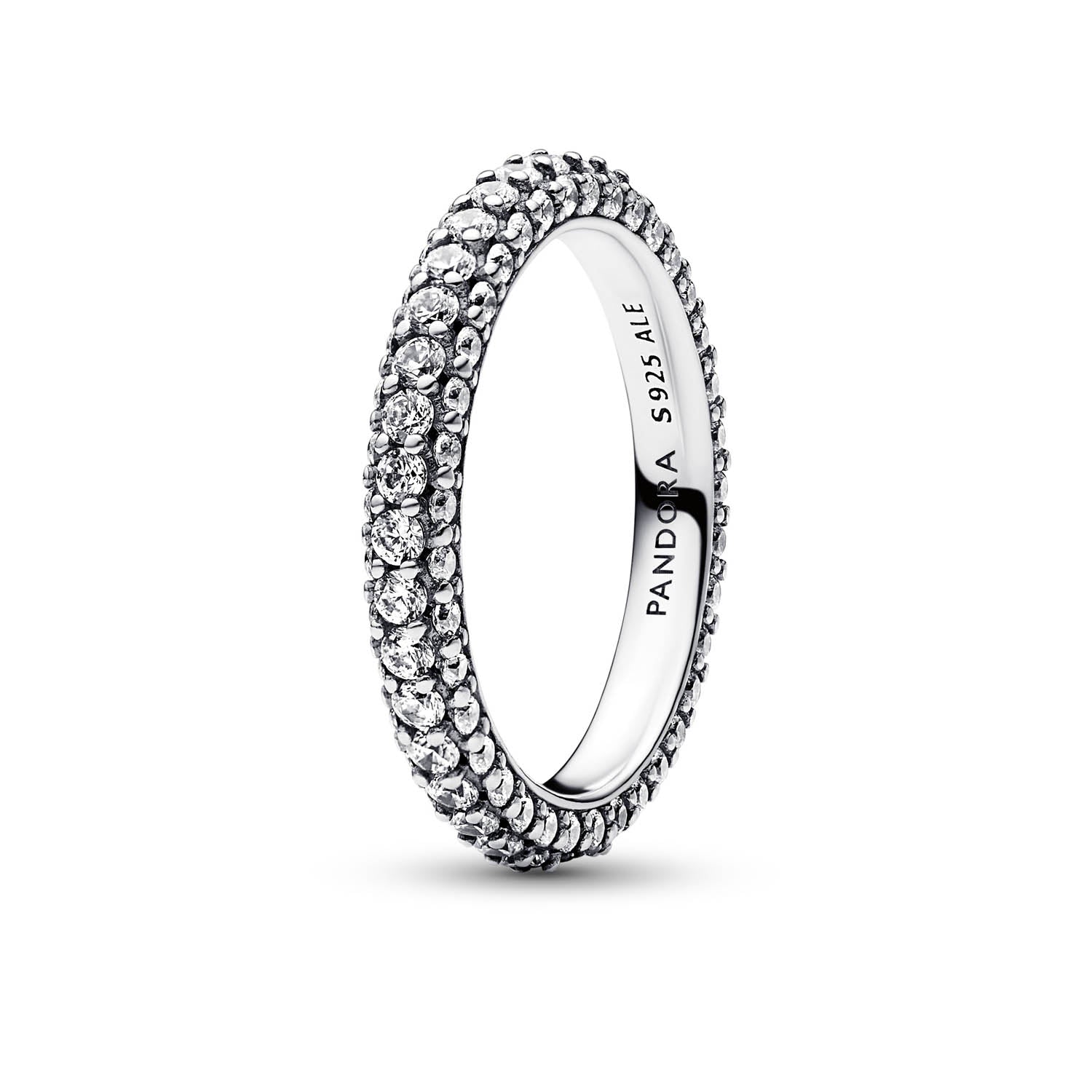 Se Pandora - Timeless Pavé Single Row ring Sølv sterlingsølv hos Vibholm.dk