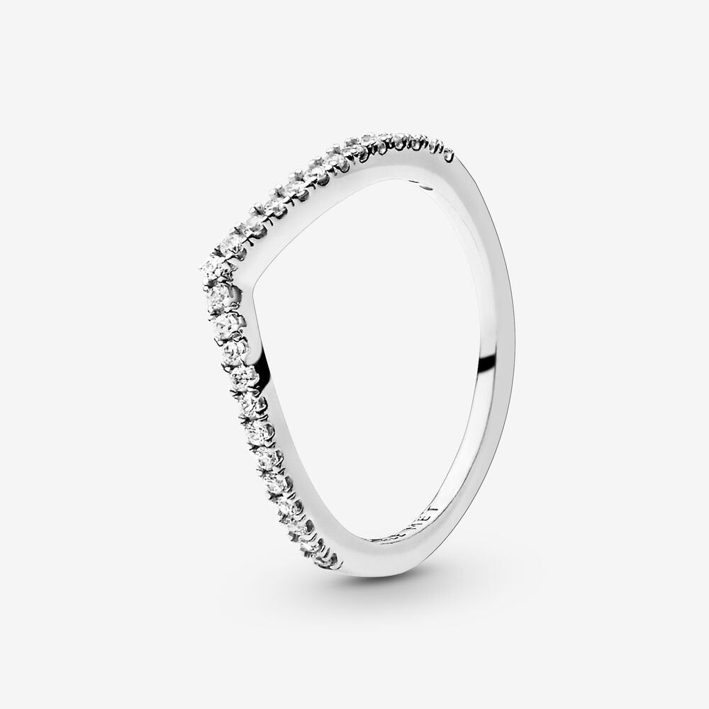 Se Pandora -Sparkling Wishbone ring - 196316CZ hos Vibholm.dk