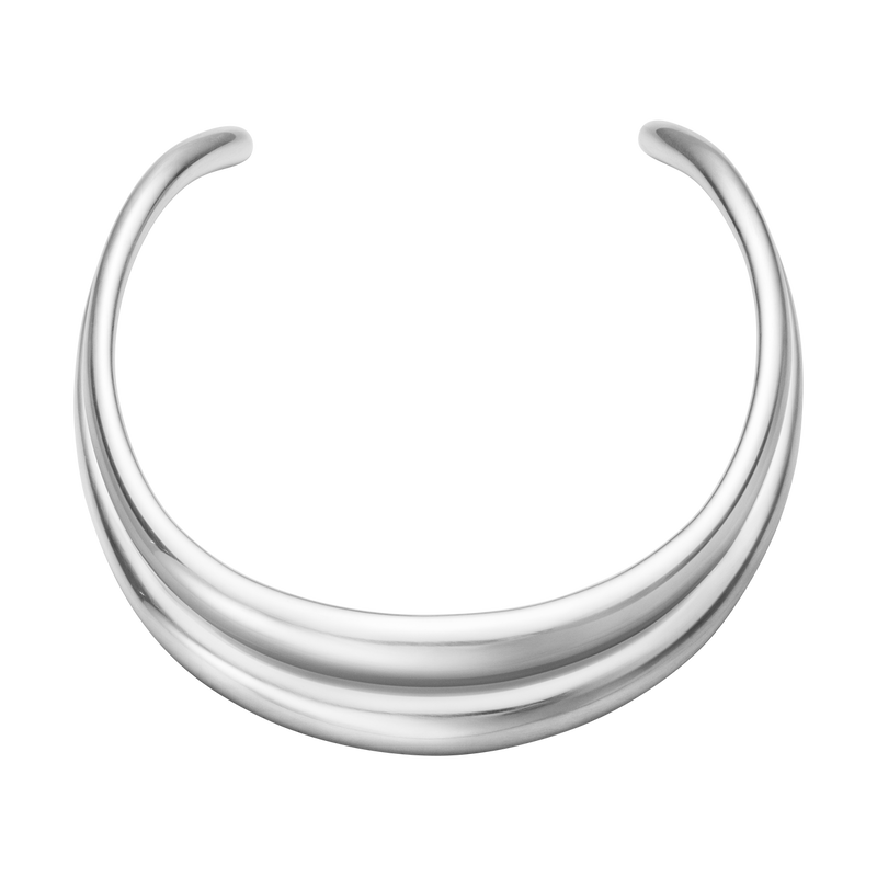 Se Georg Jensen - Curve Halsring 20000009 sterlingsølv hos Vibholm.dk