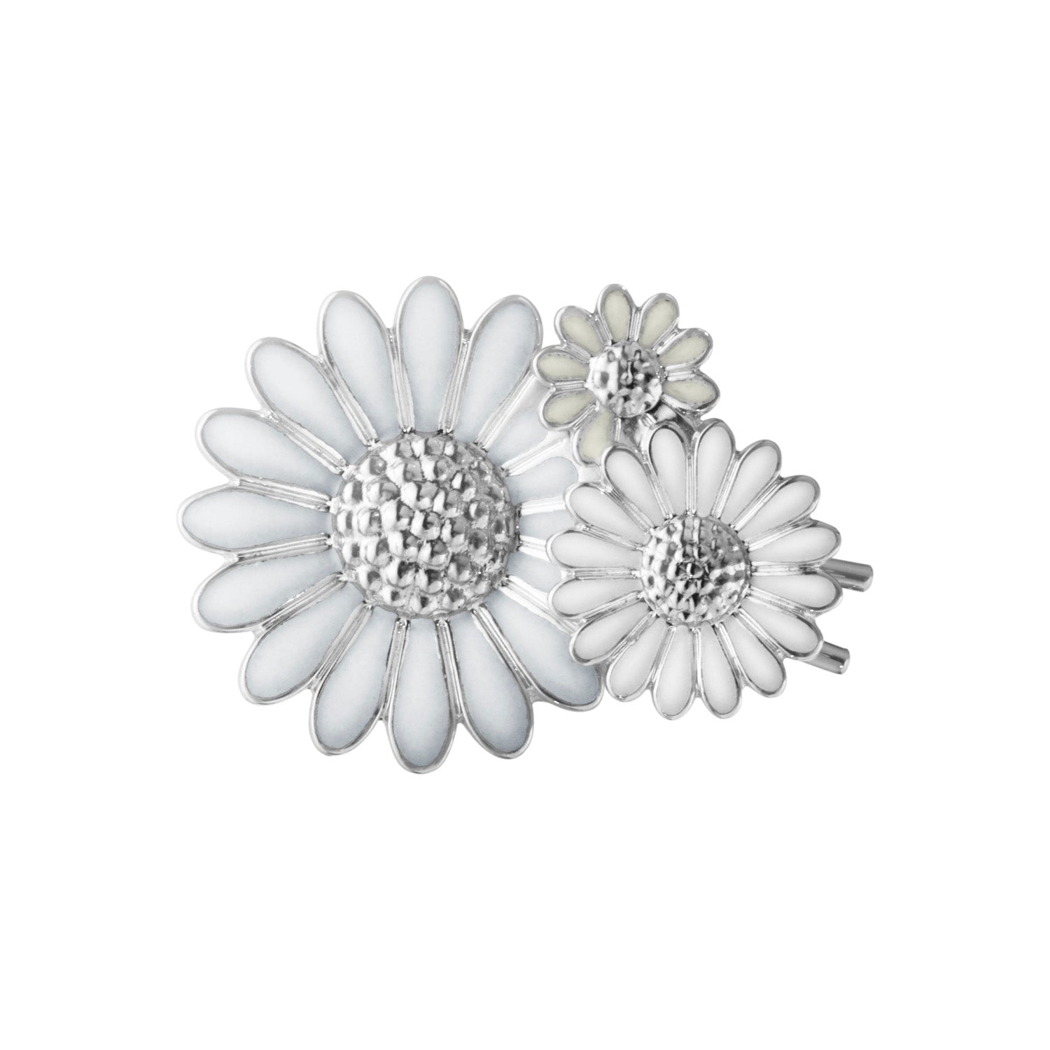 Billede af Georg Jensen - Daisy White hårspænde sølv sterlingsølv