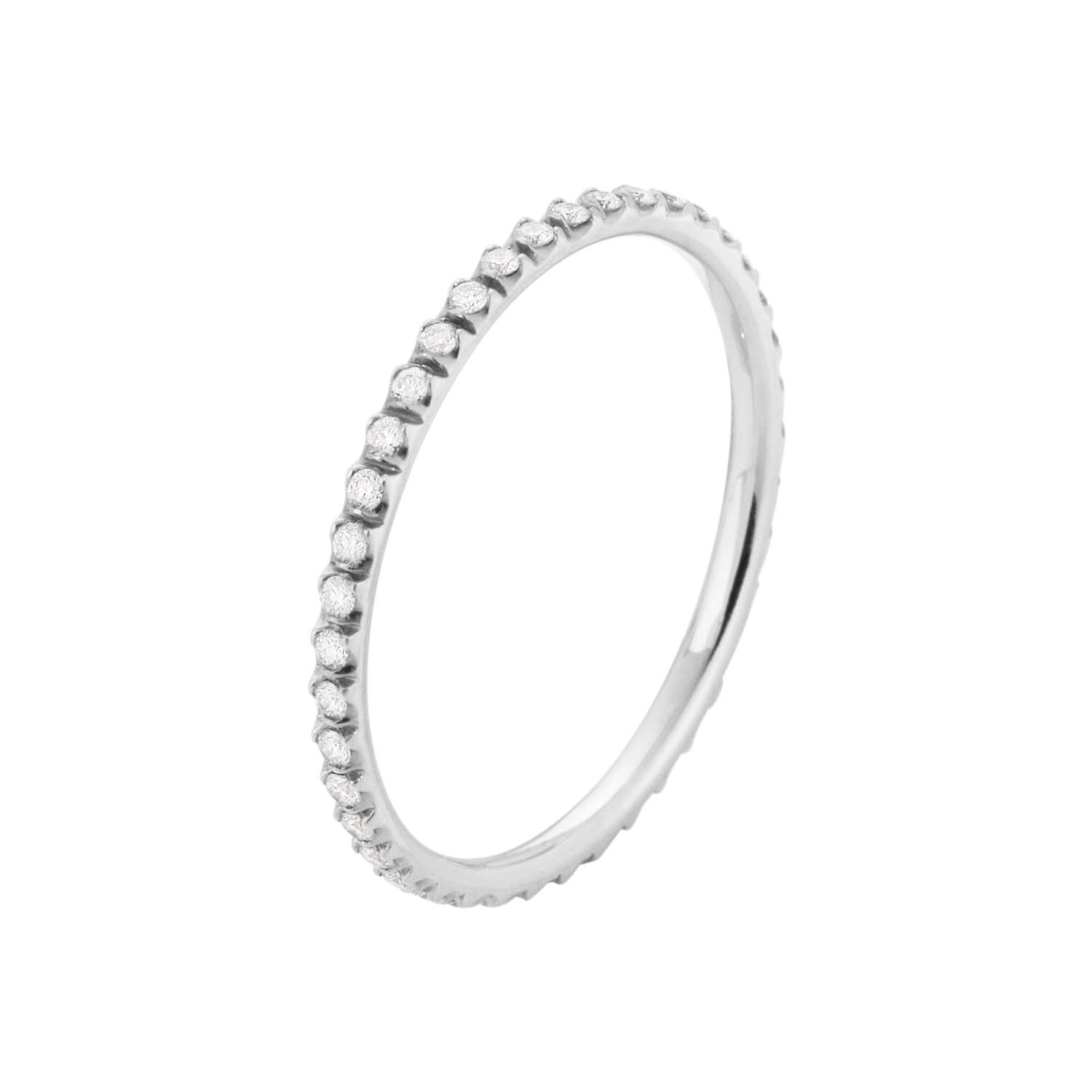 Se Georg Jensen - Signature ring, 0,21ct 18 kt. hvidguld hos Vibholm.dk