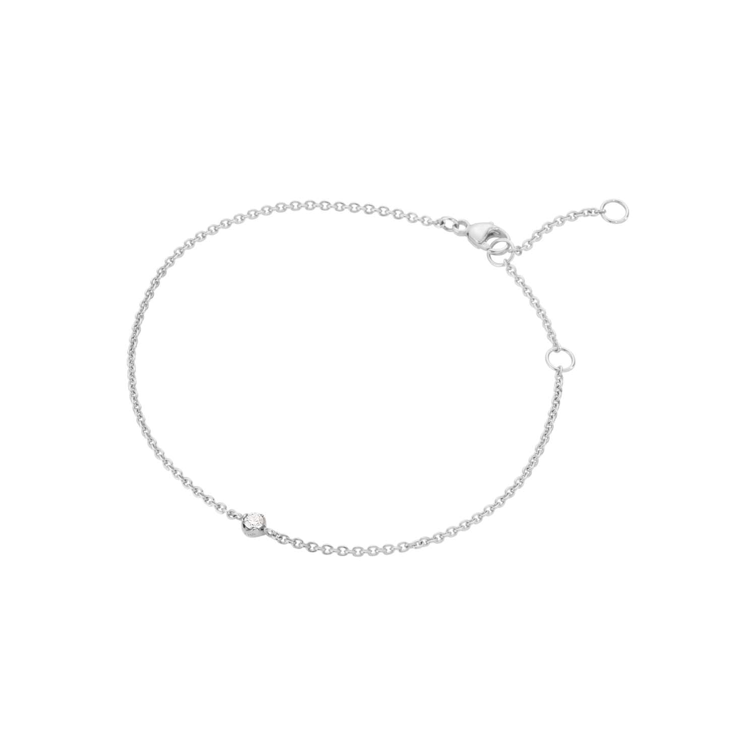 Georg Jensen - Signature armbånd, 0,05ct 18 kt. hvidguld