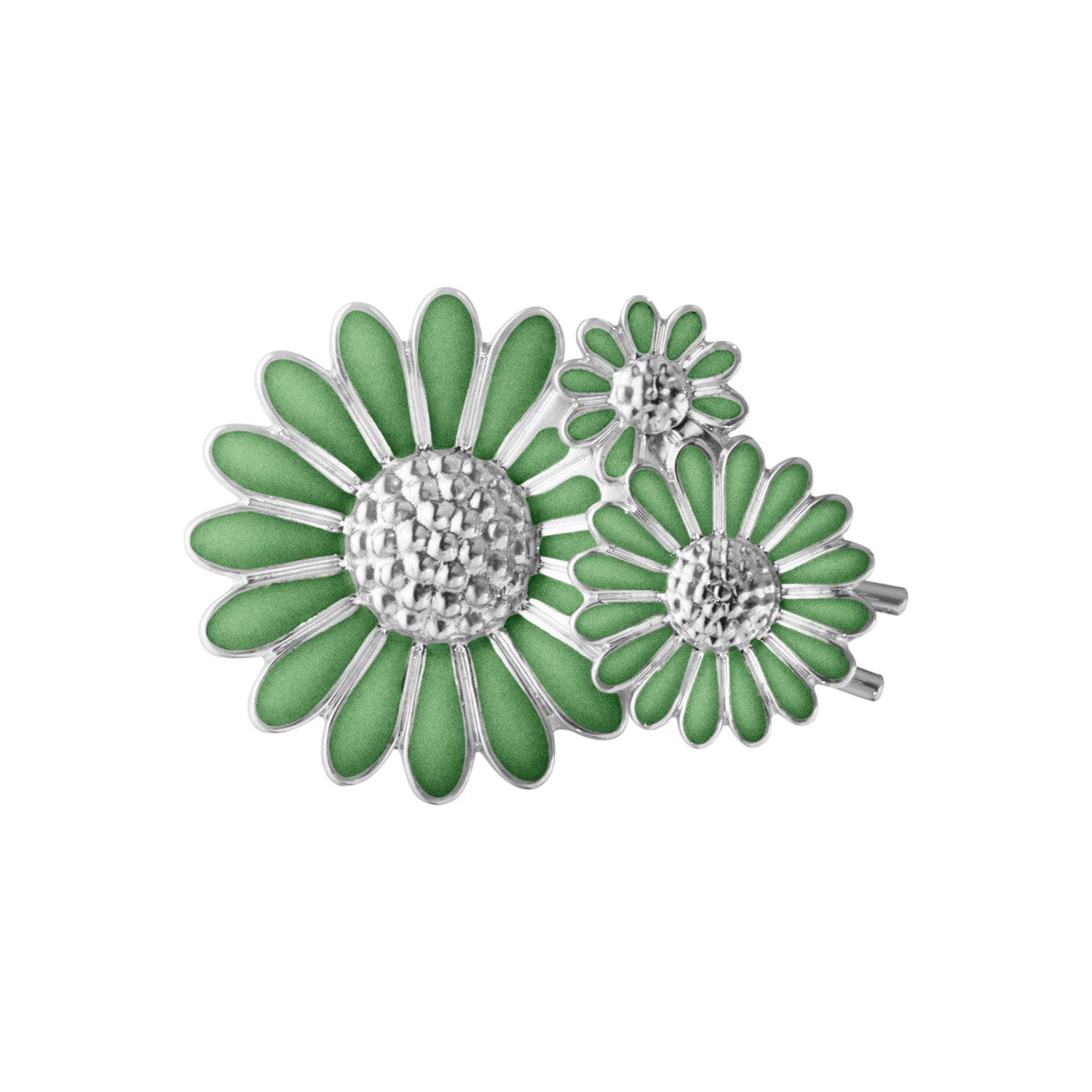 Billede af Georg Jensen - Daisy Green hårspænde sølv sterlingsølv