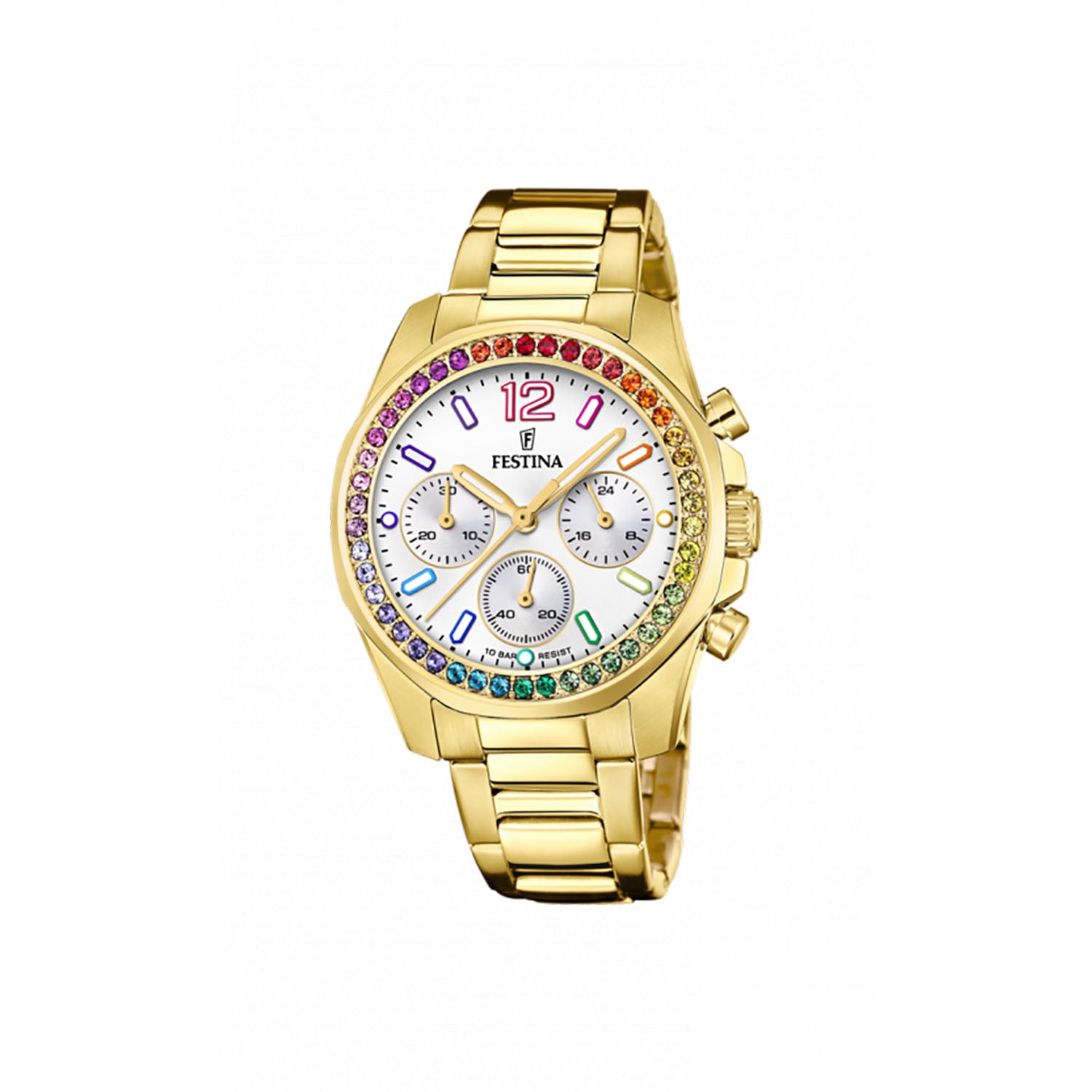 Billede af Festina - Rainbow ur 38 mm Forgyldt stål