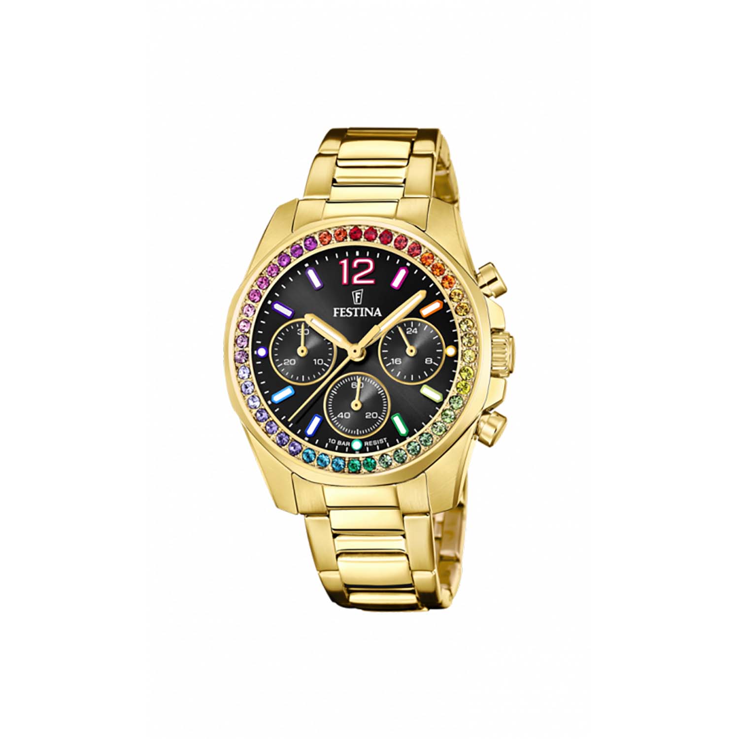 Billede af Festina - Rainbow ur 38 mm Guld