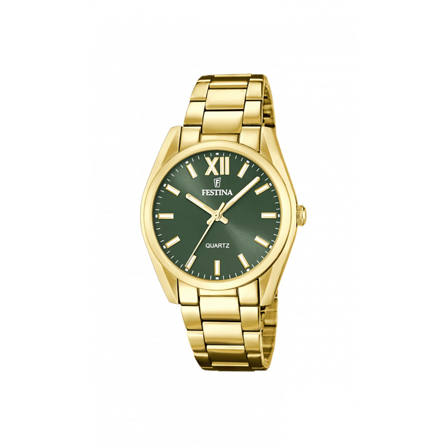 Billede af Festina - Boyfriend ur, grøn 37 mm Guld