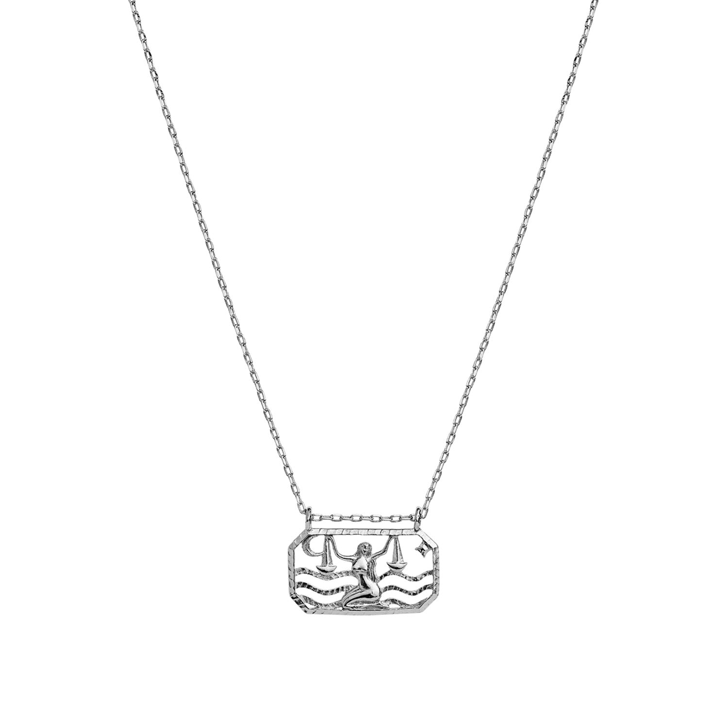 Maanesten - Zodiac Libra halskæde (Vægt) Sølv sterlingsølv