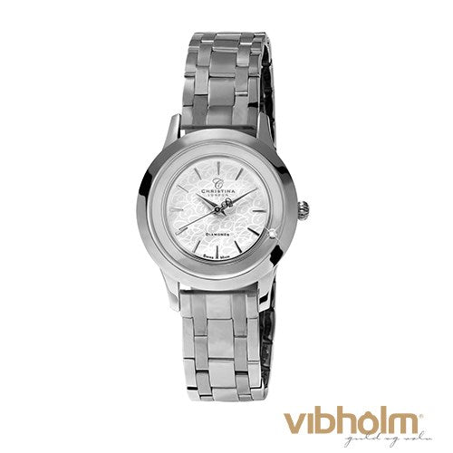 Billede af Christina Design London Jewelry & Watches - Classic Dameur stål m. hvid