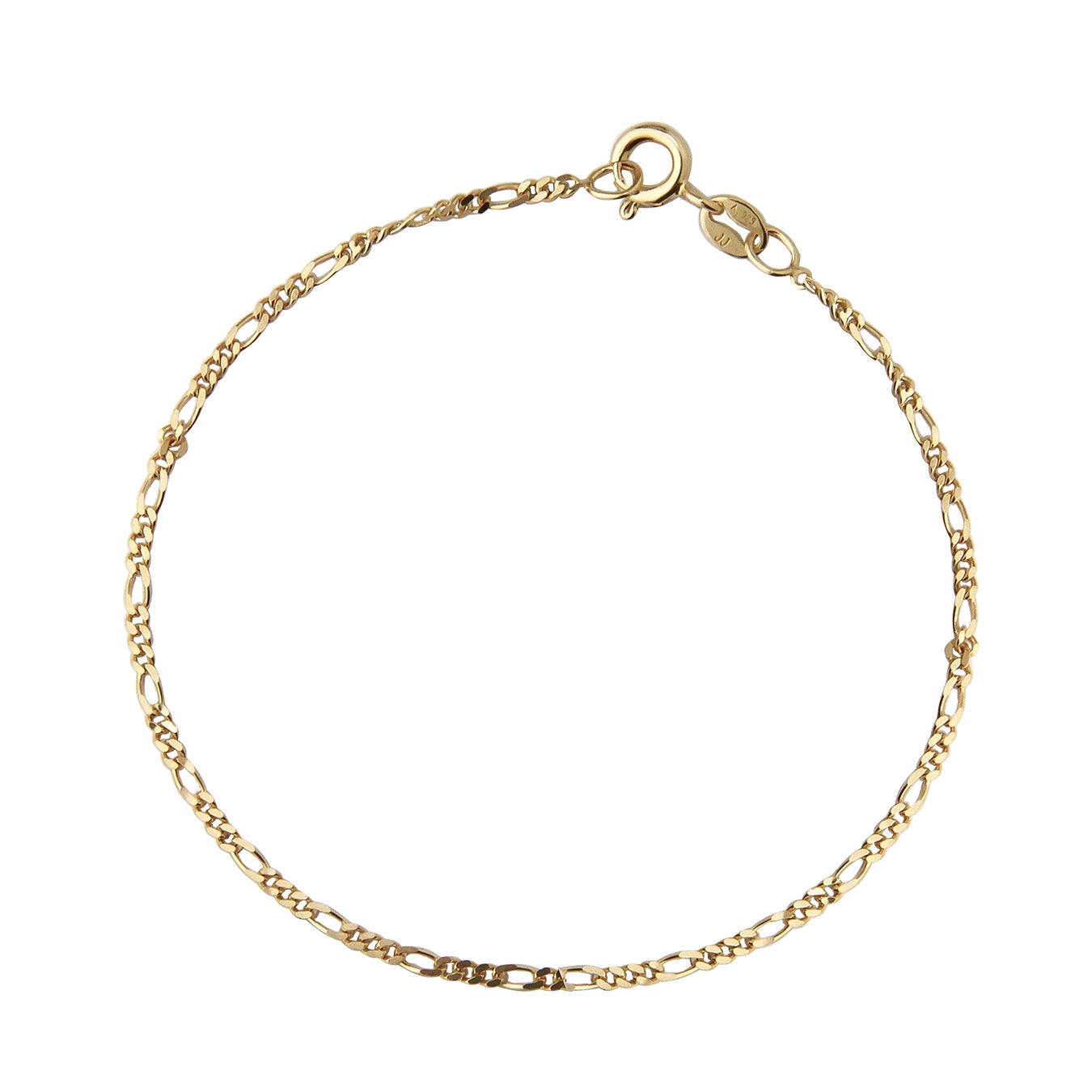 Billede af Jeberg Jewellery - Figaro armbånd 4518-16-GOLD-EXT