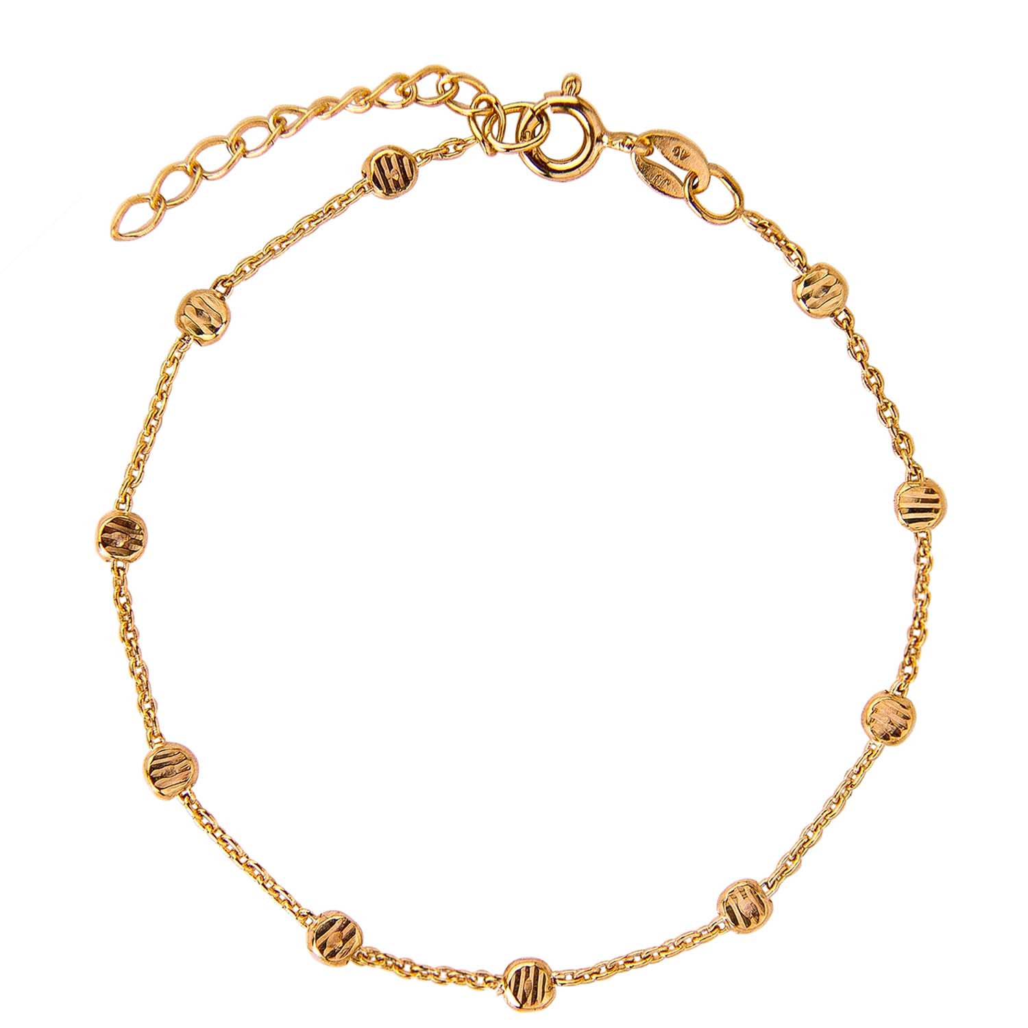Se Jeberg Jewellery - Gold Beads armbånd 4575-16-G hos Vibholm.dk