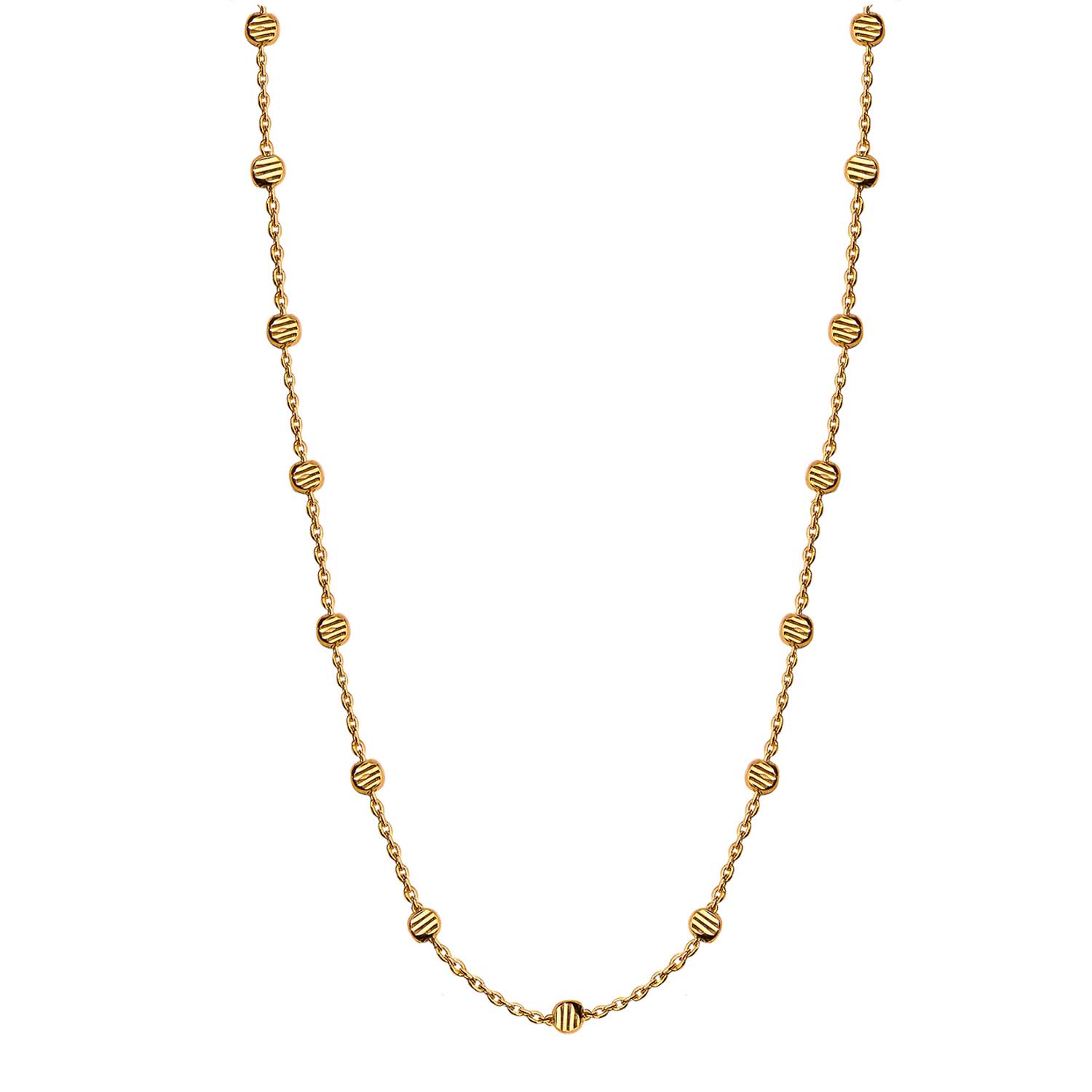 Billede af Jeberg Jewellery - Gold Beads halskæde 4575-42-G