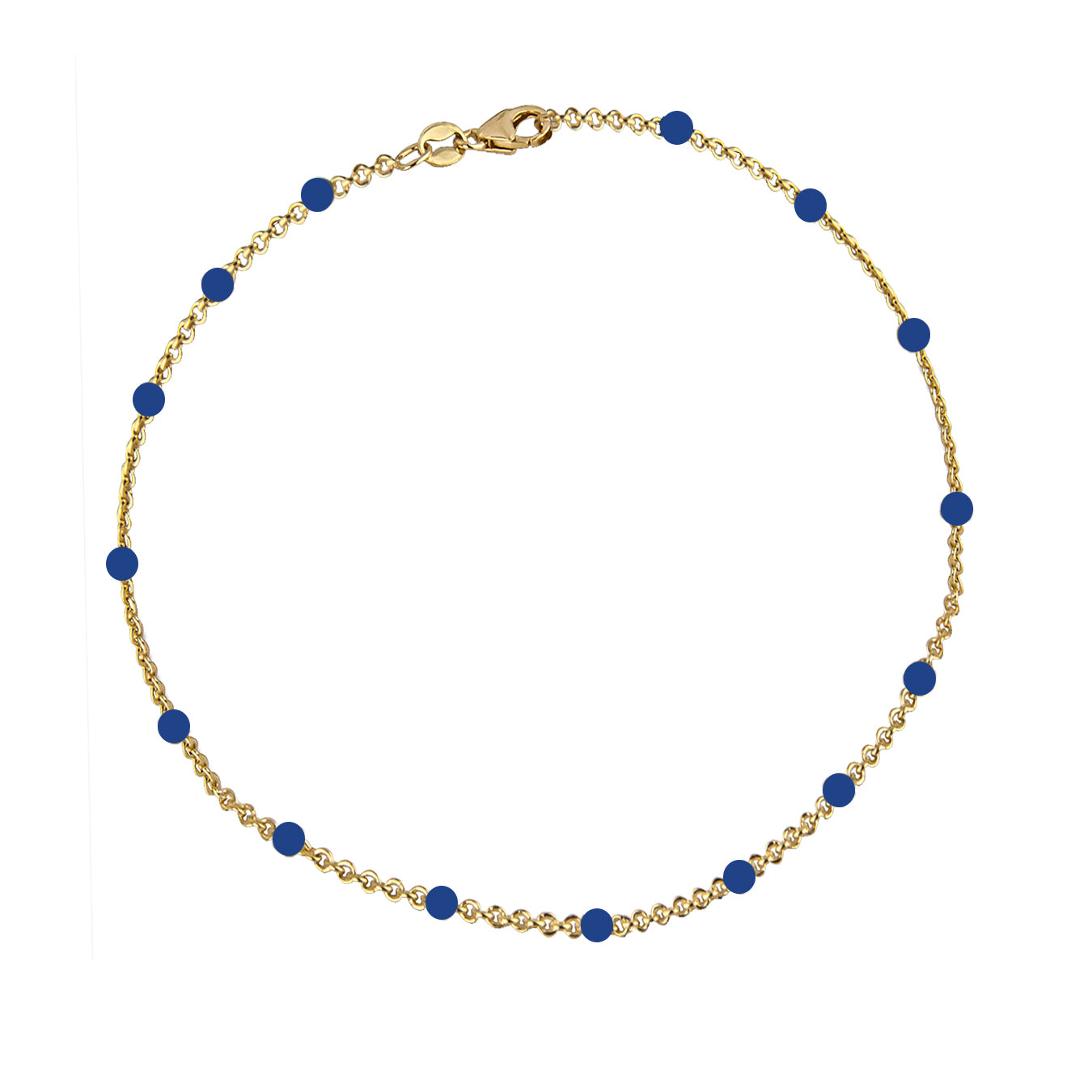 Se Jeberg Jewellery - Ocean Blue armbånd Forgyldt sølv sterlingsølv hos Vibholm.dk