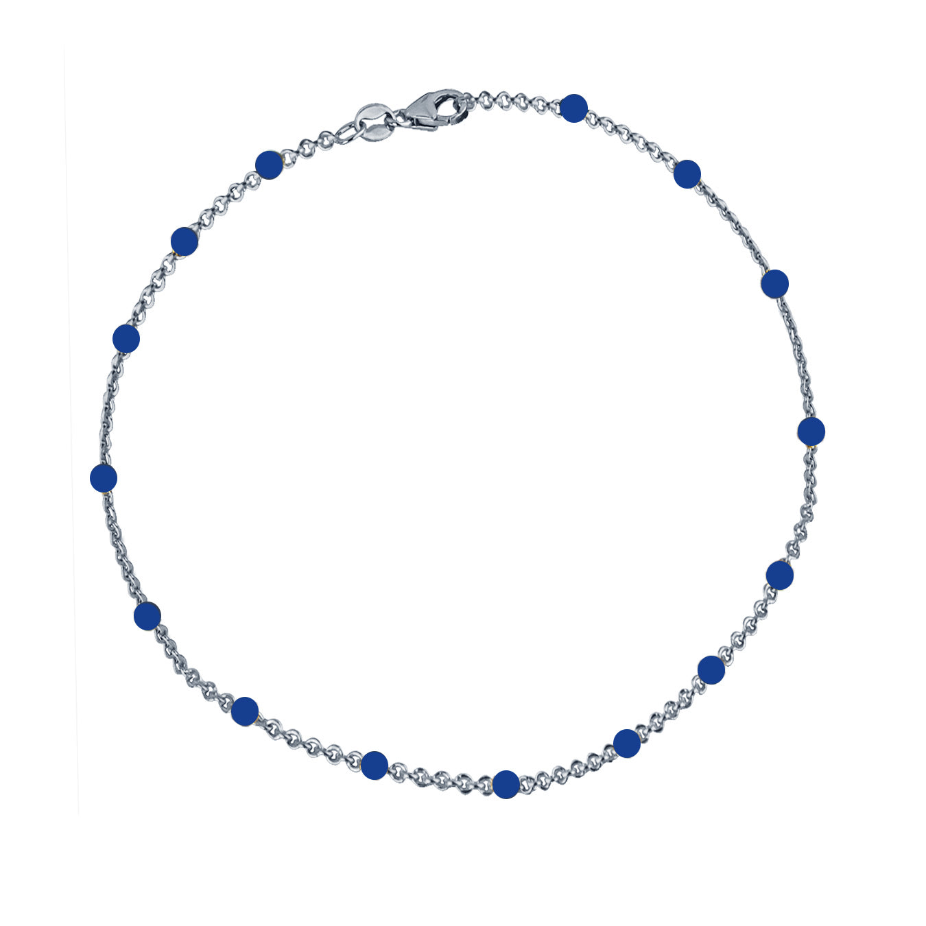 Se Jeberg Jewellery - Ocean Blue armbånd Sølv sterlingsølv hos Vibholm.dk