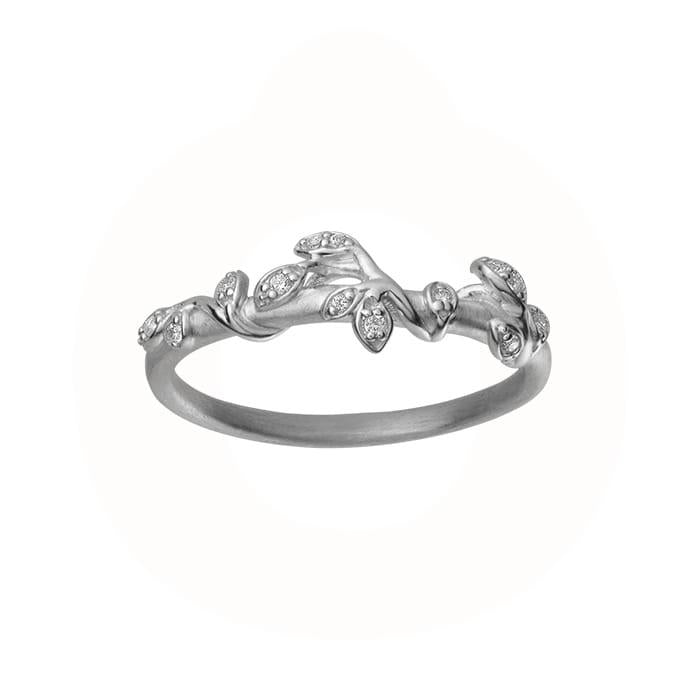 byBiehl - Jungle Ivy Sparkle ring 5-3102A-R sterlingsølv