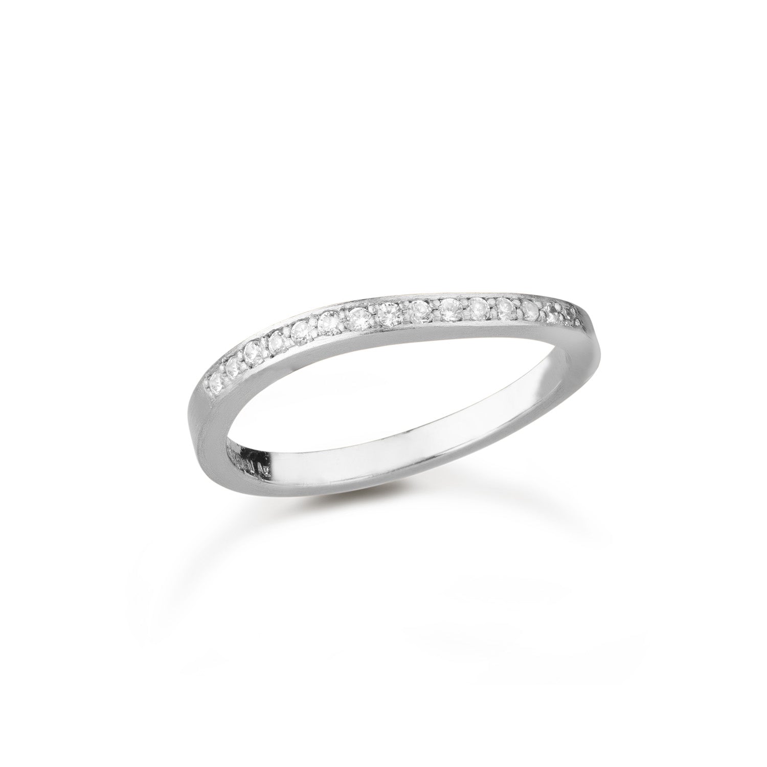 Se byBiehl - Ocean Flow Band Sparkle Ring 5-4203a-R sterlingsølv hos Vibholm.dk