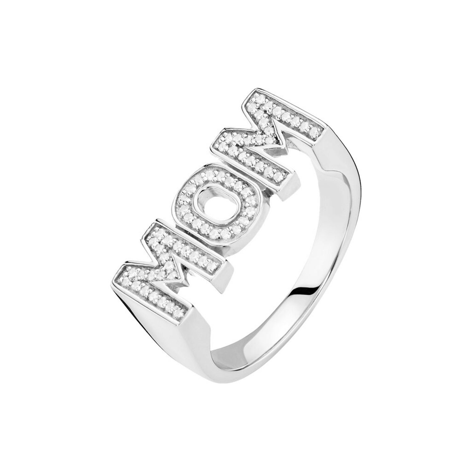 Se Maria Black - MOM ring Limited Edition, klar sølv sterlingsølv hos Vibholm.dk