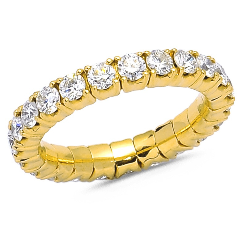 Se Diamond Collection by Vibholm - Flex ring Medium, 1,79 ct g/si 18 karat guld hos Vibholm.dk
