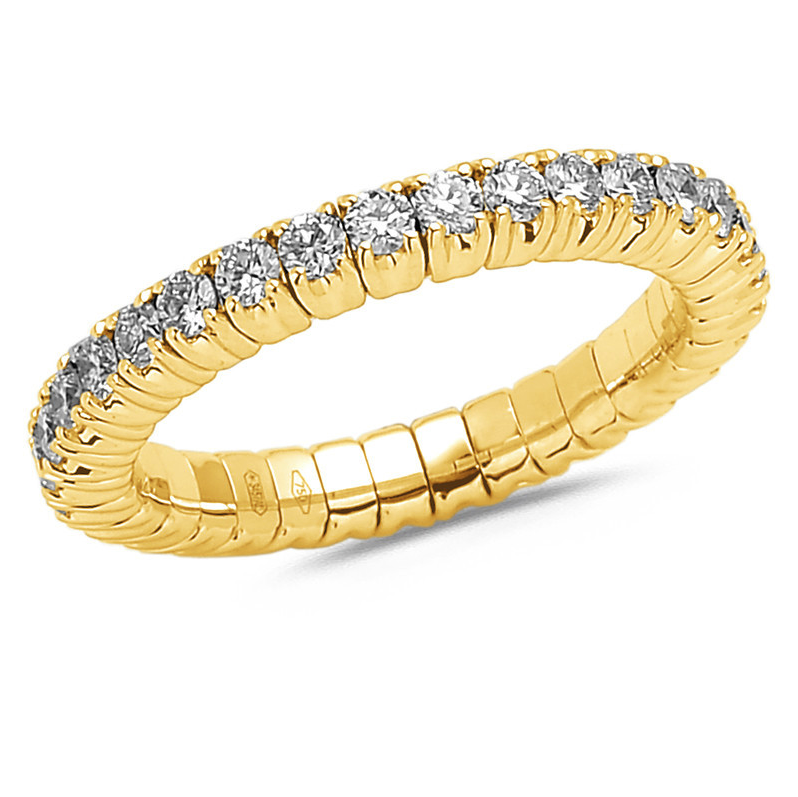Se Diamond Collection by Vibholm - Flex ring Medium, 0,95 ct g/si 18 karat guld hos Vibholm.dk