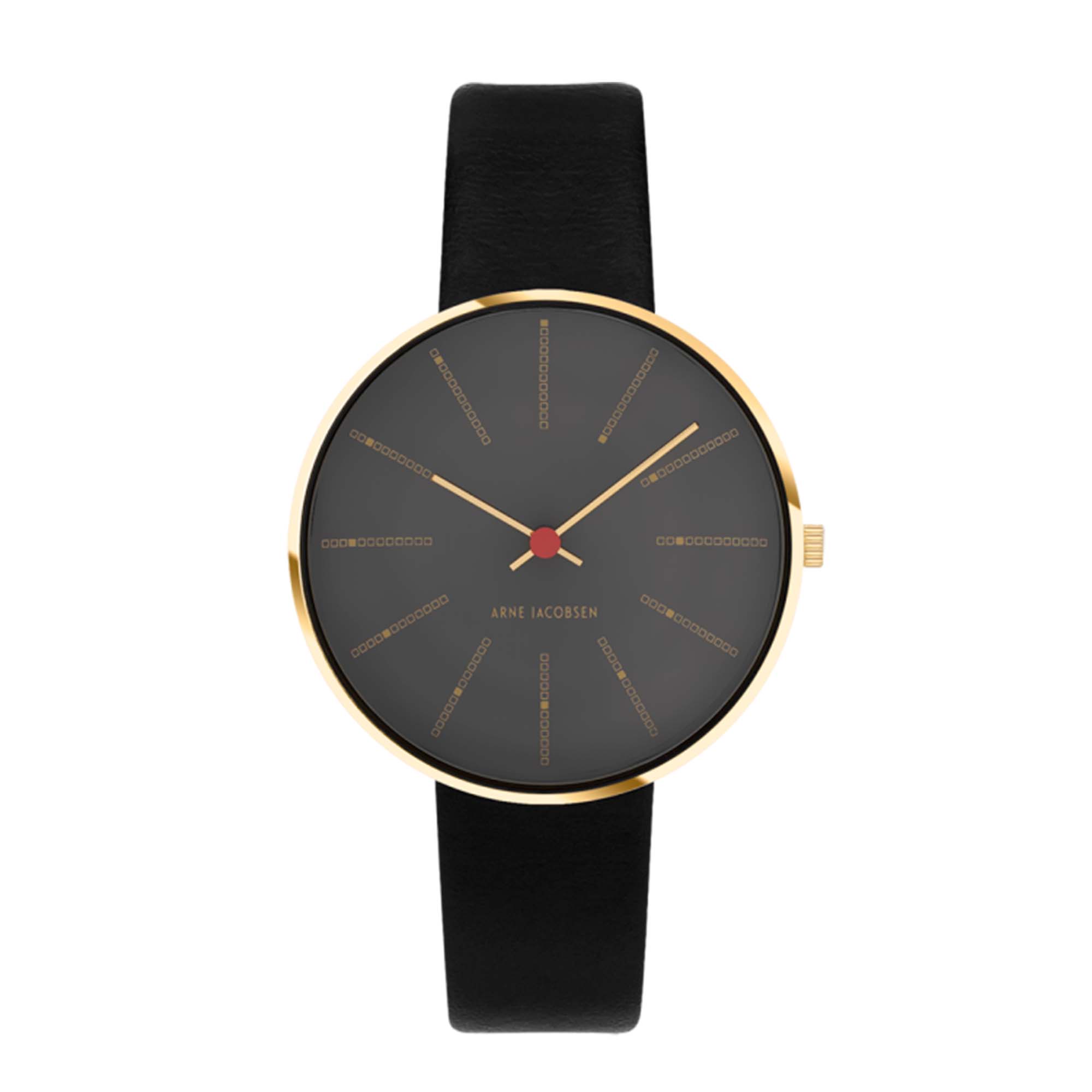 Billede af Arne Jacobsen - Bankers ur 53109-1601G Guld