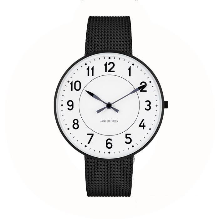 Billede af Arne Jacobsen - Station Ur Ø40 mm stål 53412-2010