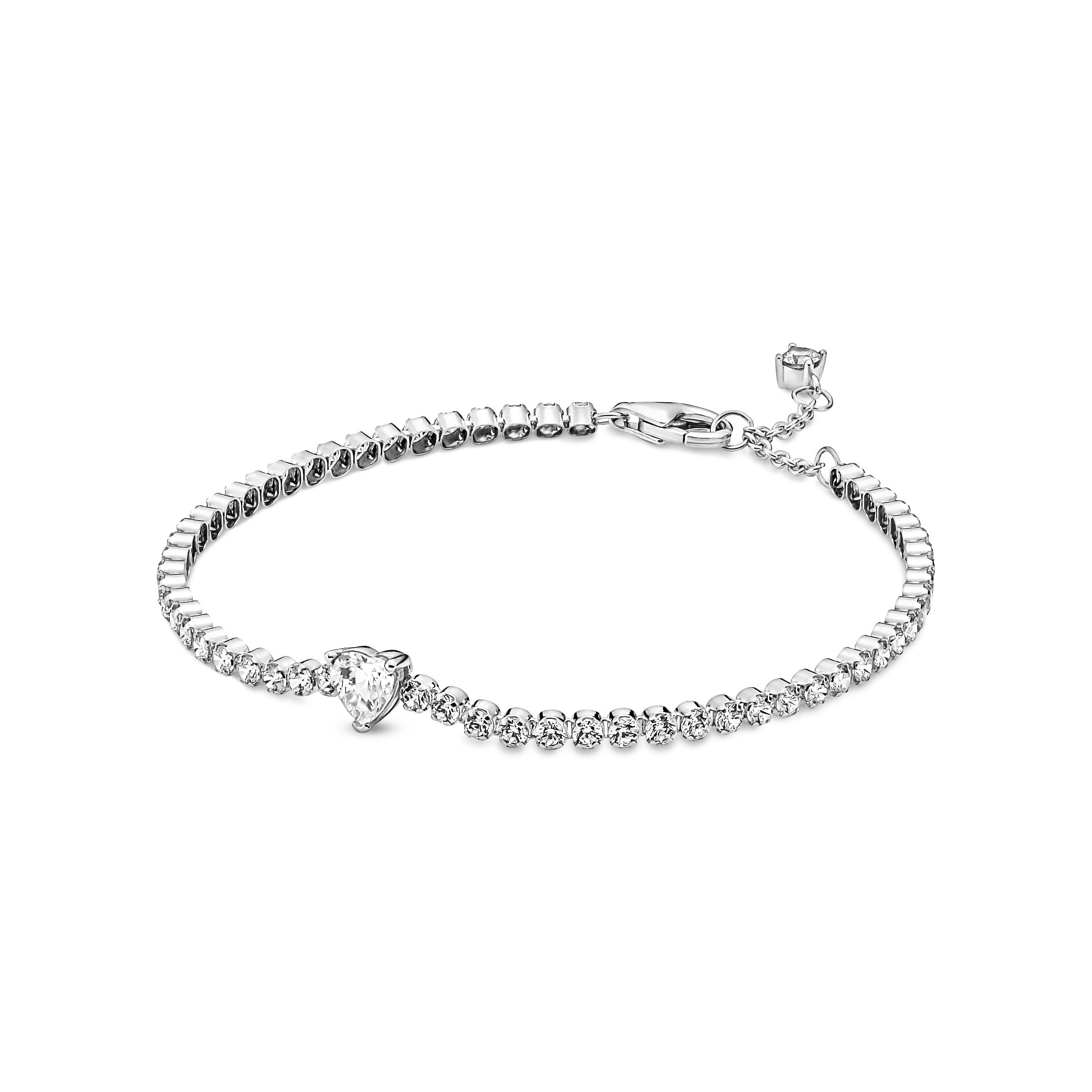 Pandora - Sparkling Heart armbånd sølv
