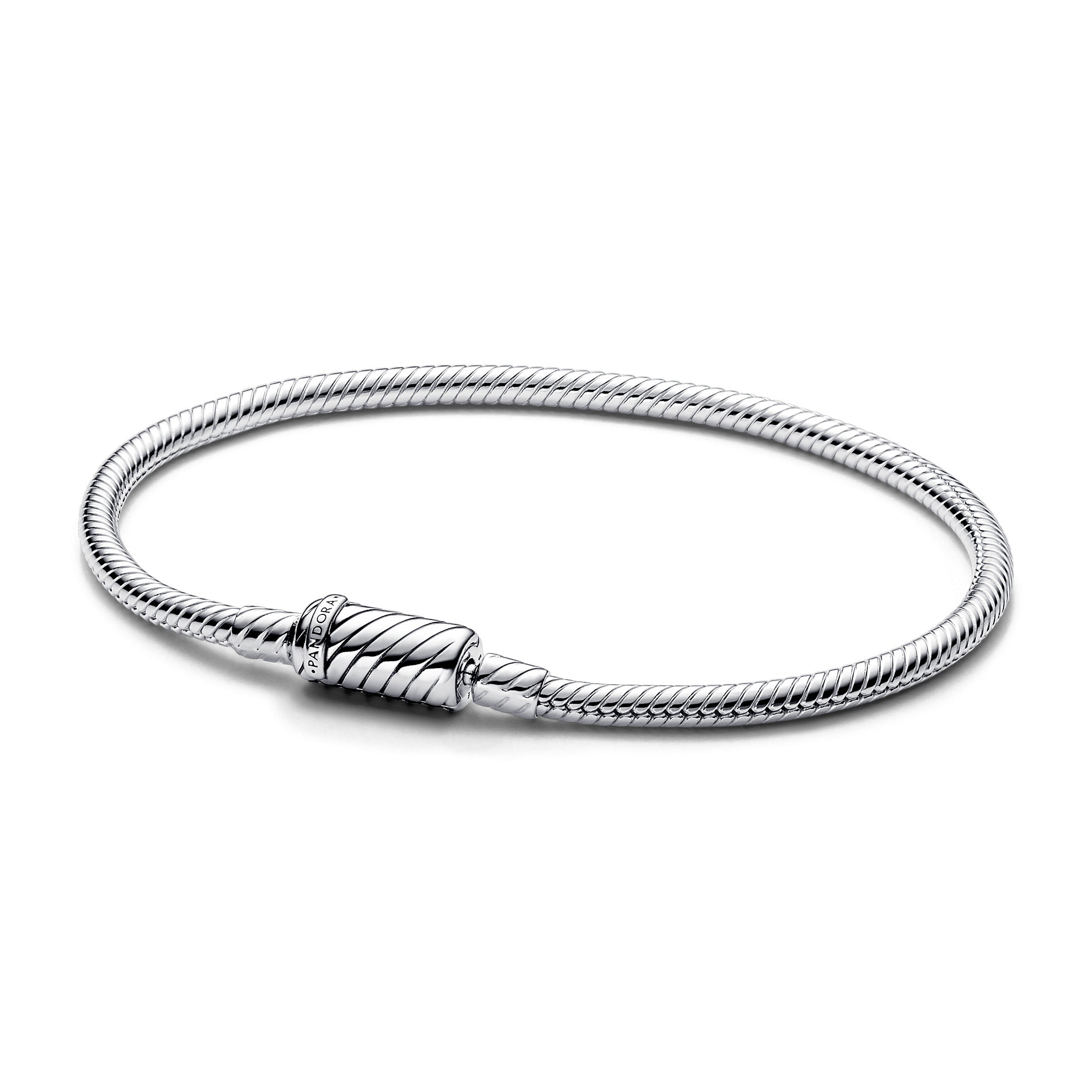 Pandora - Moments Sliding Slangekædearmbånd med magnetlås Sølv