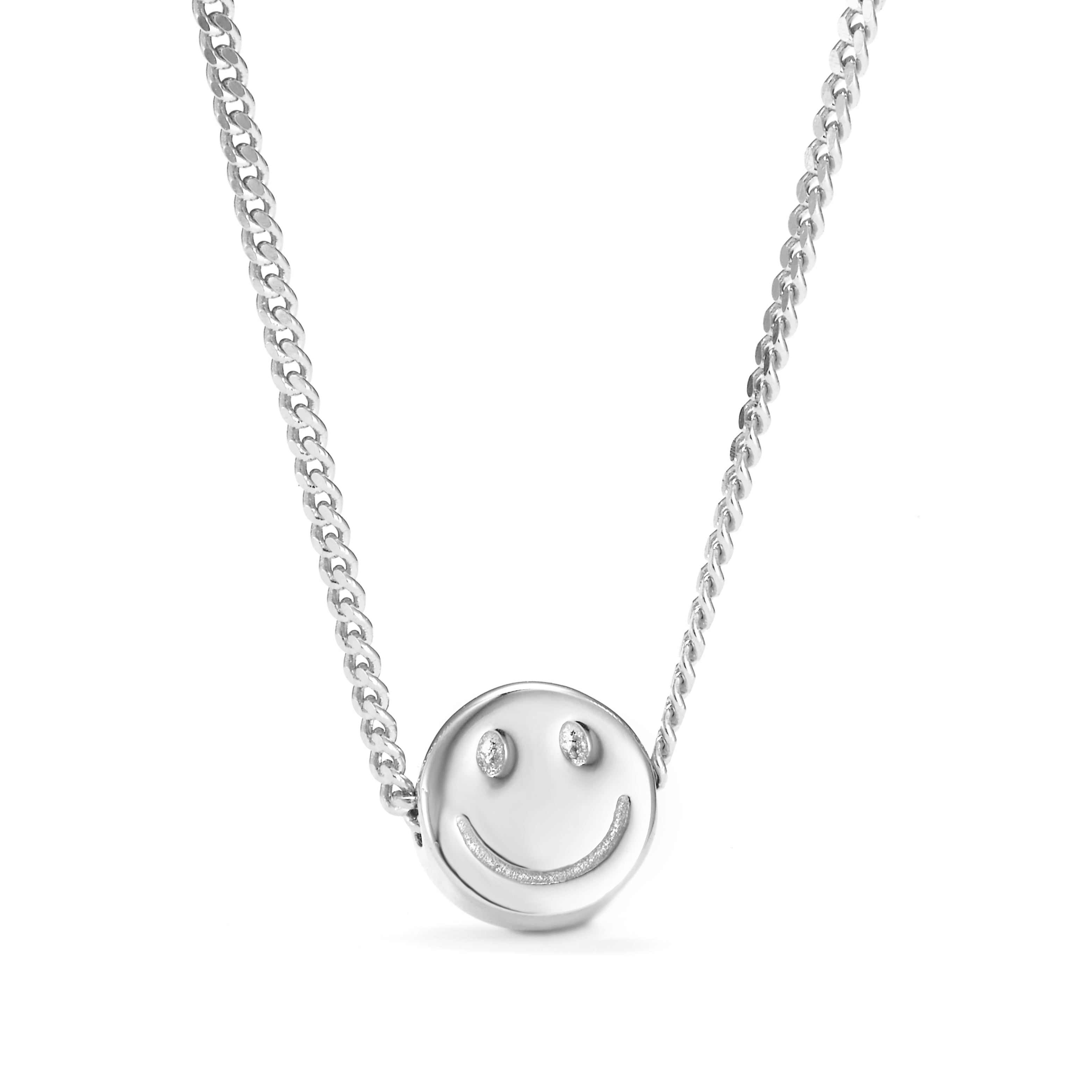 Billede af LuvaLu Jewellery - Smiley halskæde Sølv sterlingsølv